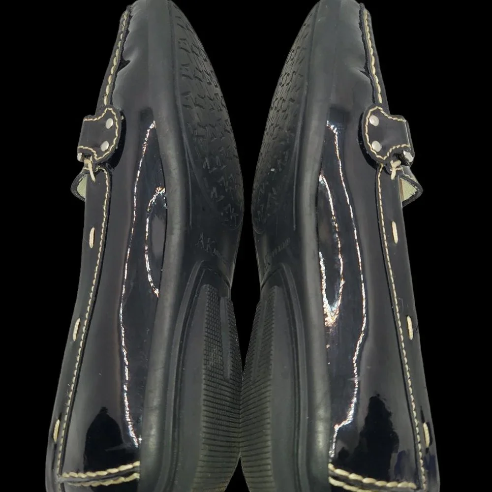 Anne Klein Black Patent Ritchey Loafer Women's Size 7 - Picture 4 of 9